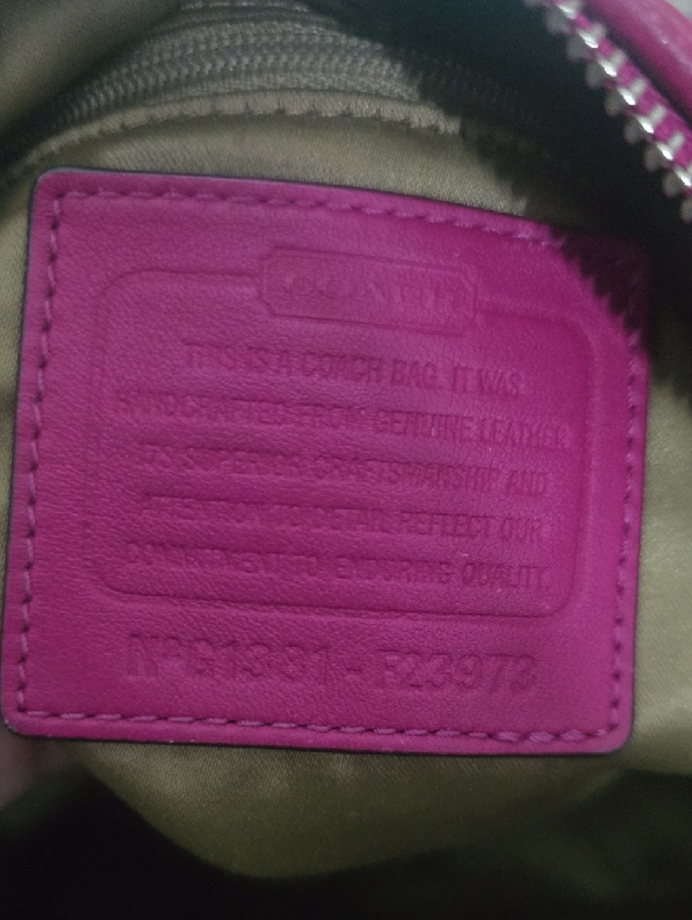 Coach Madison Sophia Pink Smooth Leather Large Tote W/ Silver Hardware (V-G)💕🩶 - Picture 12 of 13